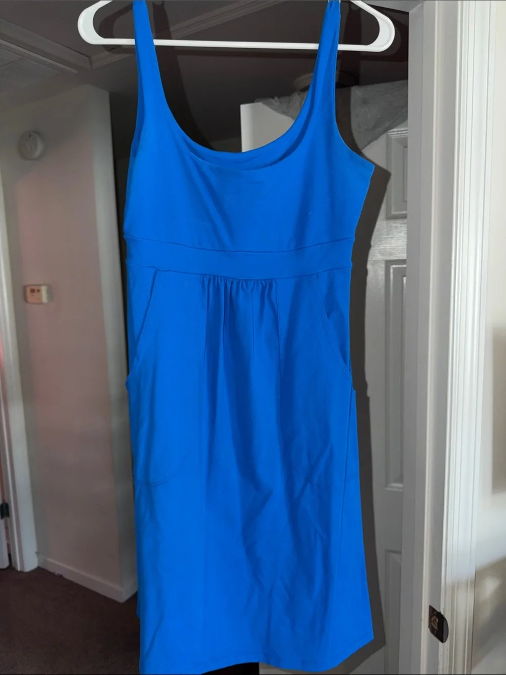 Susana Monaco Cobalt Scoop-Neck Midi Dress